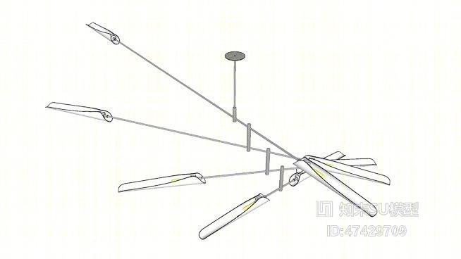 吊灯SU模型下载【ID:317971864】