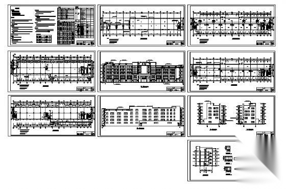 某五层框架综合楼建筑方案图cad施工图下载【ID:151509158】