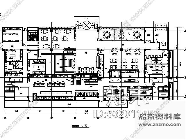 施工图北京知名澳门豆捞店施工图含效果cad施工图下载【ID:532011557】