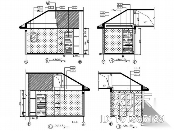 [武汉]精品现代临湖双层别墅装修施工图cad施工图下载【ID:161885189】