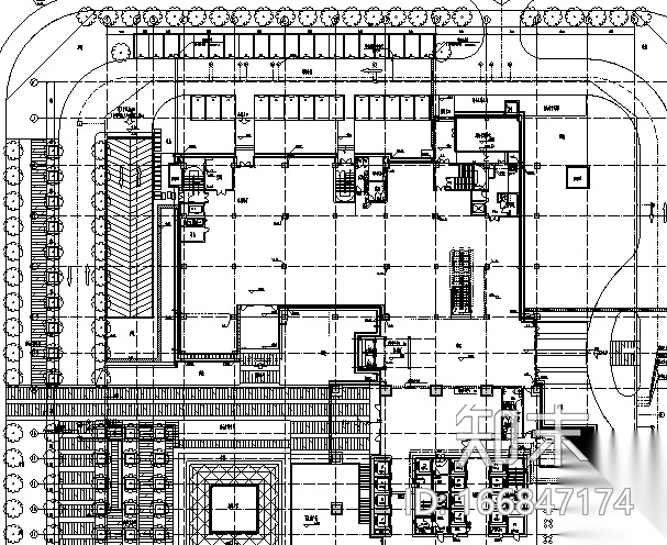 南通国贸商业建筑给排水系统施工图（CAD）cad施工图下载【ID:166847174】