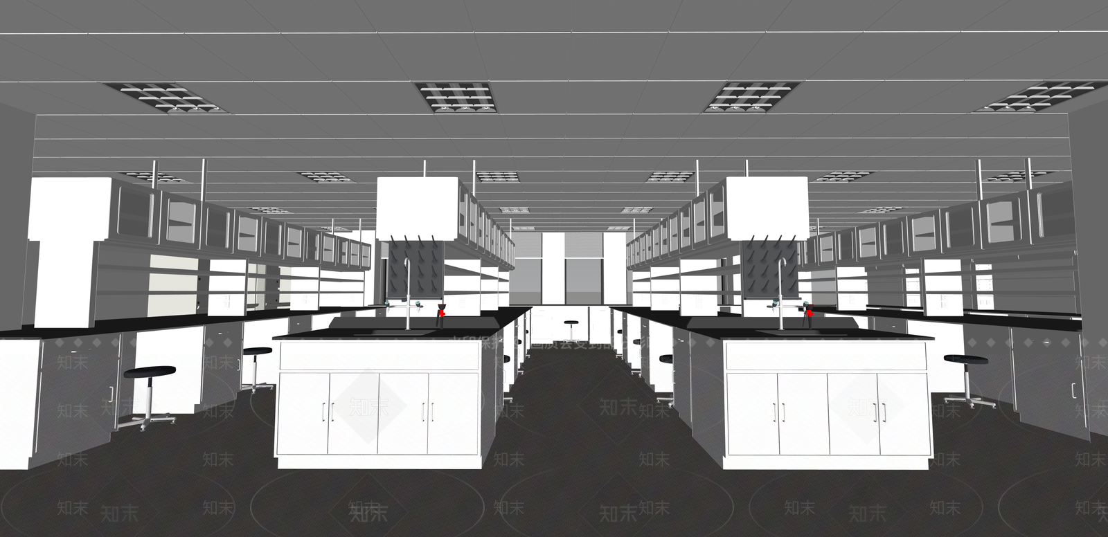 现代实验室SU模型下载【ID:1215210296】