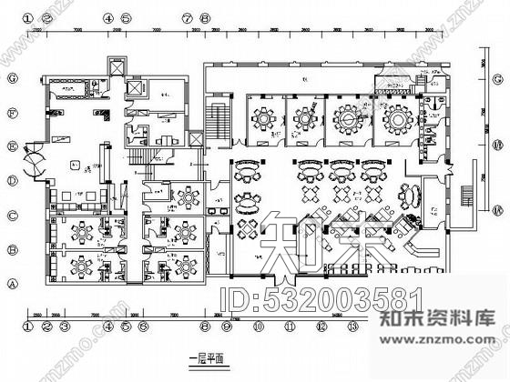 施工图山东某海鲜酒店室内装修施工图cad施工图下载【ID:532003581】