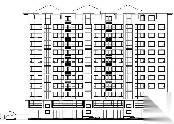 某十二层住宅楼建筑施工图cad施工图下载【ID:149866170】