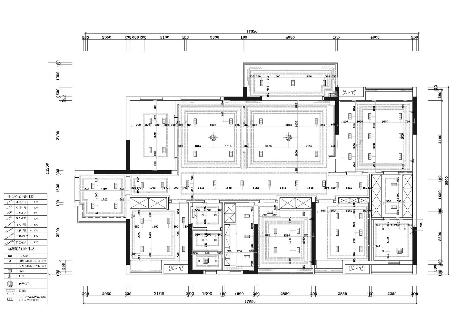 [湖南]​160㎡三居室现代平层样板间施工图cad施工图下载【ID:160701124】