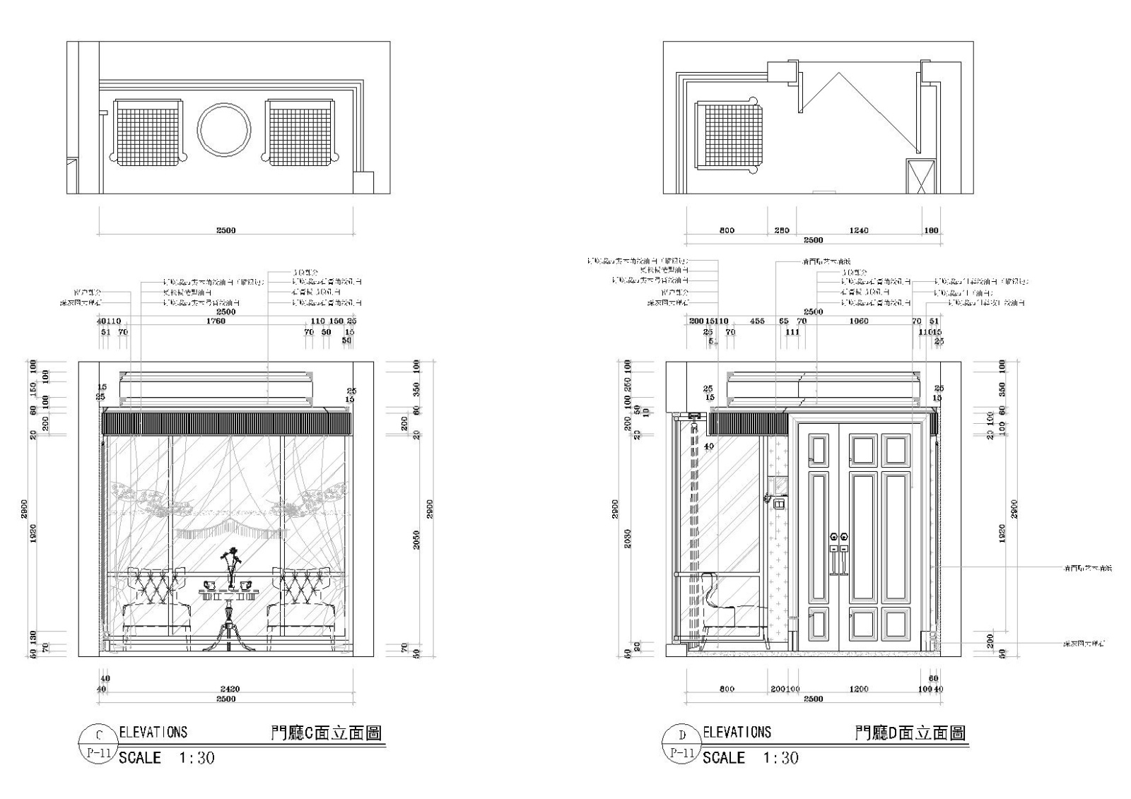 [湖南]​160㎡三居室现代平层样板间施工图cad施工图下载【ID:160701124】