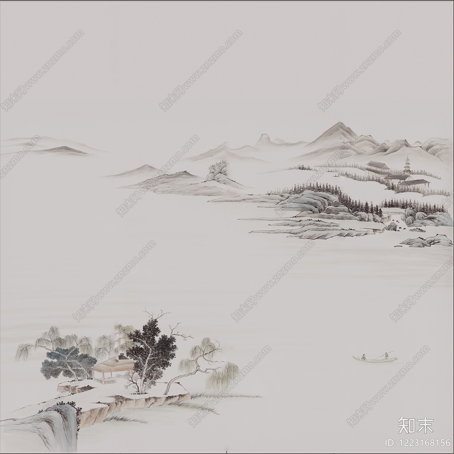 壁画高清贴图材质