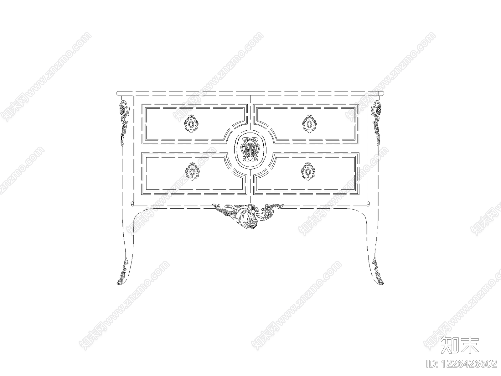 柜子cad施工图下载【ID:1226426602】