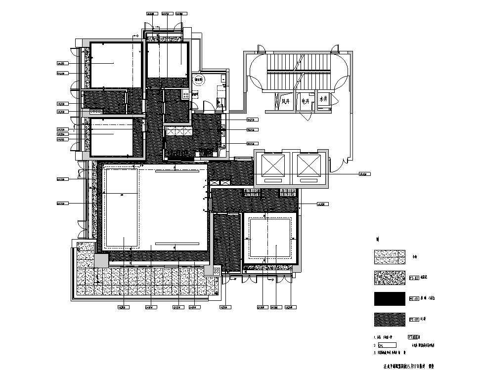 [广州]佛山230户型大平层全套施工图_效果图cad施工图下载【ID:180849170】