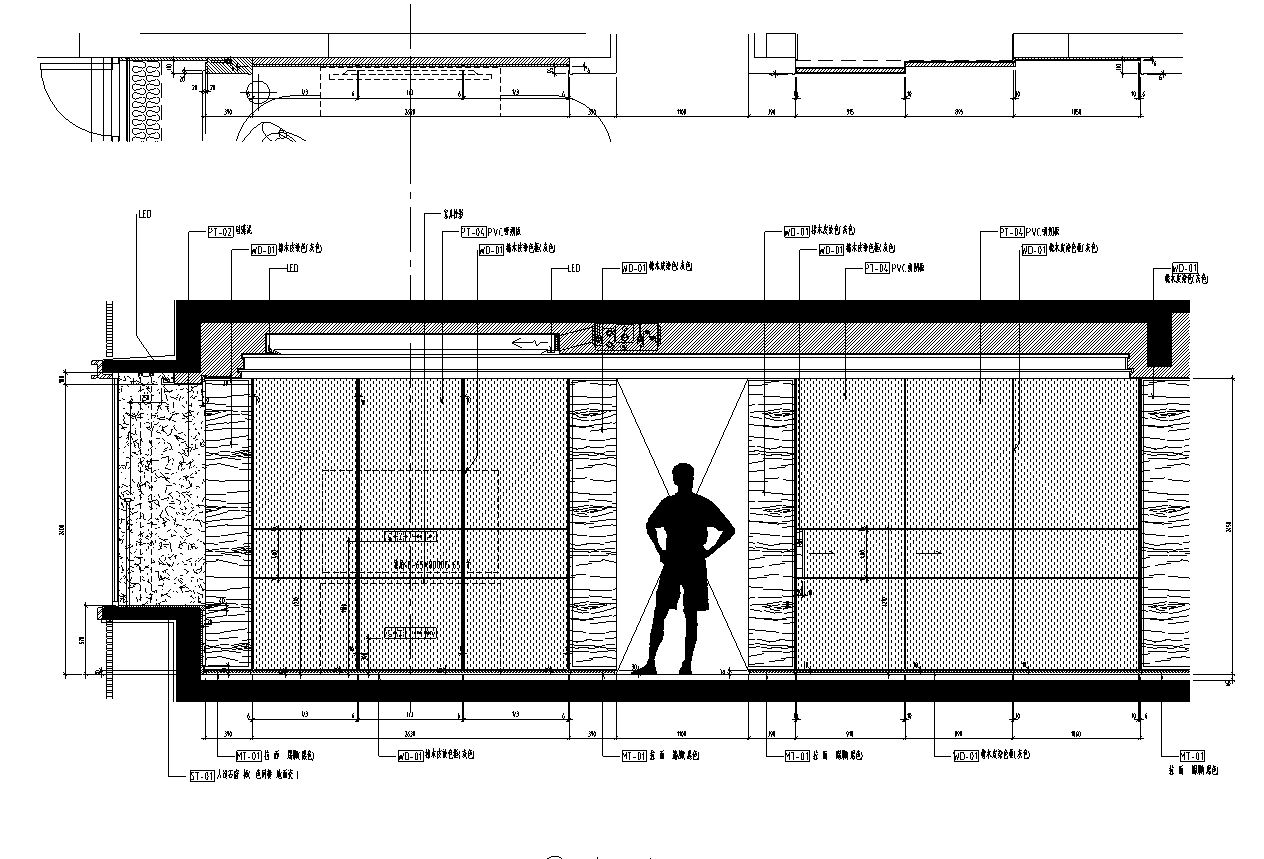 [广州]佛山230户型大平层全套施工图_效果图cad施工图下载【ID:180849170】