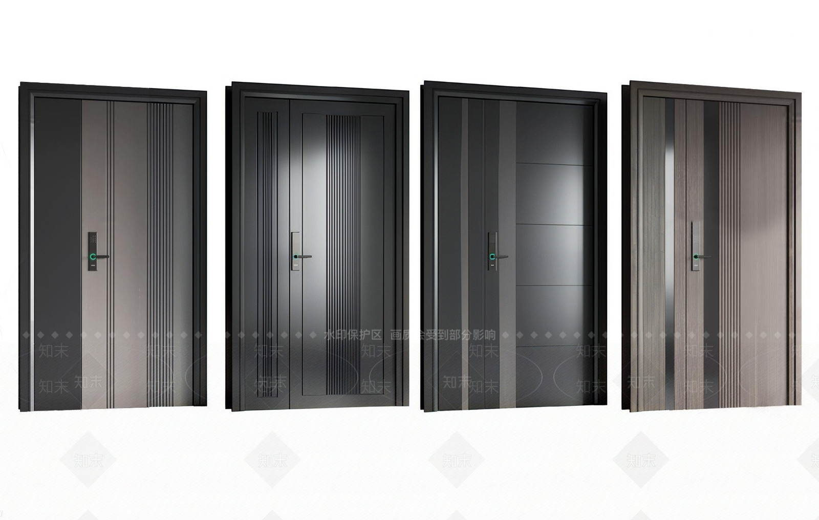 现代子母门3D模型下载【ID:1120814920】