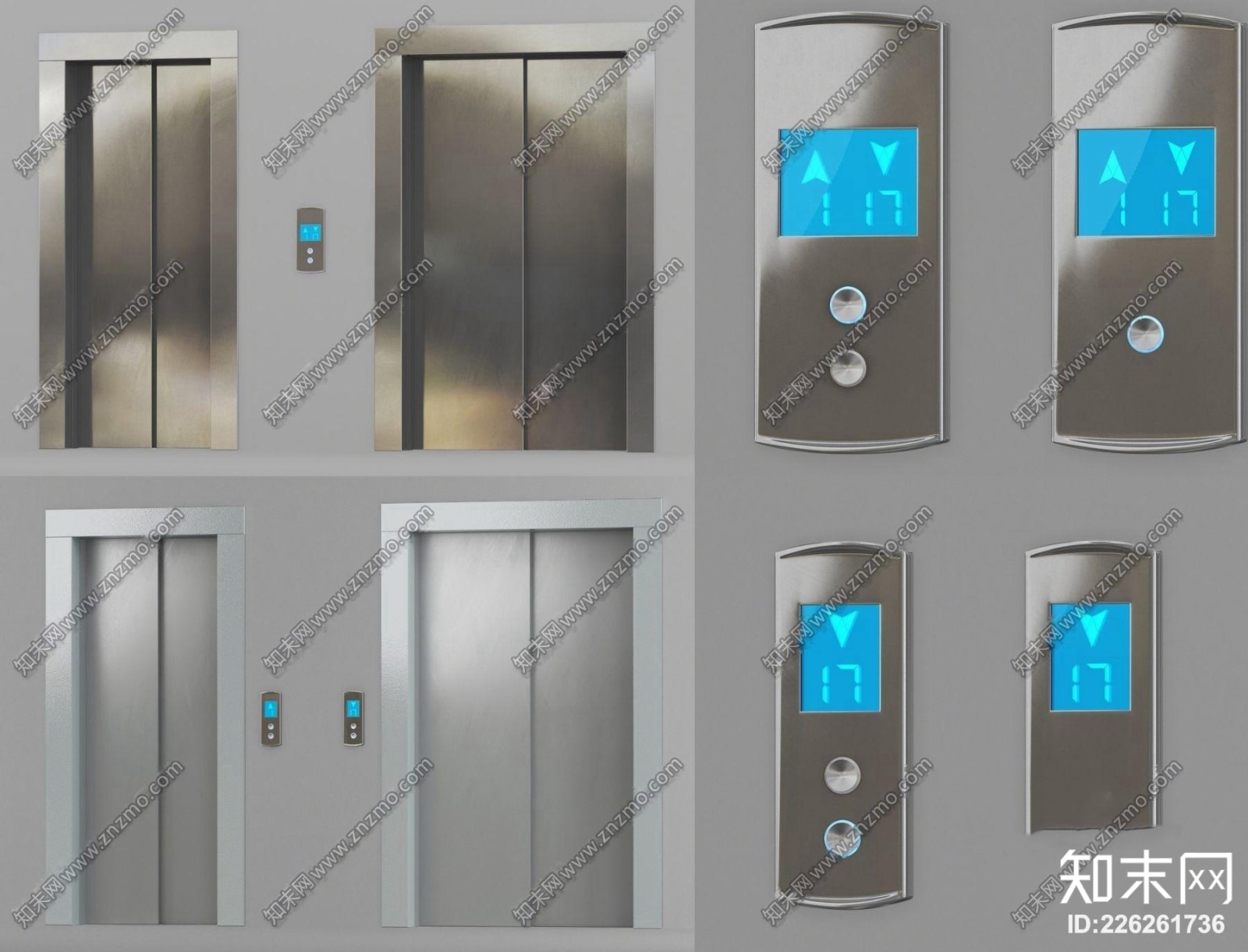 现代电梯3D模型下载【ID:226261736】
