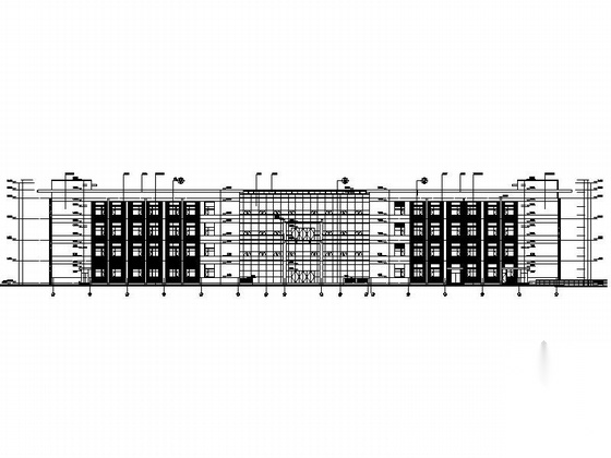 [徐州]某医院门诊医技部建筑施工图（含效果图）cad施工图下载【ID:166064107】