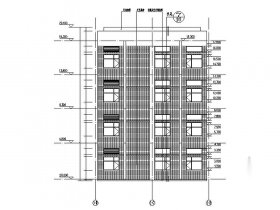 [徐州]某医院门诊医技部建筑施工图（含效果图）cad施工图下载【ID:166064107】