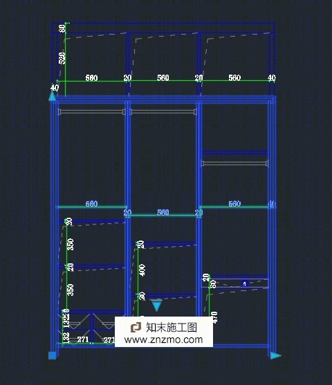 可伸缩变换cad施工图下载【ID:36901668】