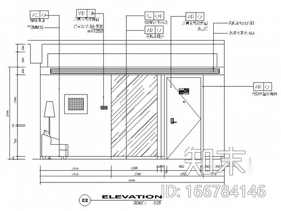 国际会议中心现代简约客房室内装修施工图（含效果）cad施工图下载【ID:166784146】