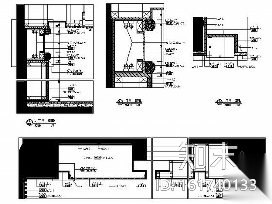 [合肥]某知名楼盘售楼处装饰施工图cad施工图下载【ID:161740133】