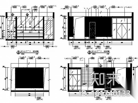 [合肥]某知名楼盘售楼处装饰施工图cad施工图下载【ID:161740133】