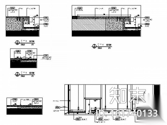 [合肥]某知名楼盘售楼处装饰施工图cad施工图下载【ID:161740133】