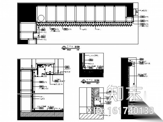 [合肥]某知名楼盘售楼处装饰施工图cad施工图下载【ID:161740133】