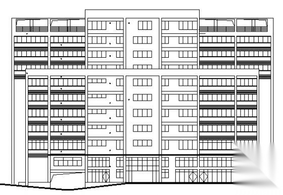 琶洲某九层大厦建筑设计施工图cad施工图下载【ID:151463177】