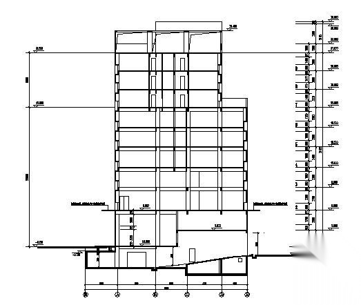 琶洲某九层大厦建筑设计施工图cad施工图下载【ID:151463177】