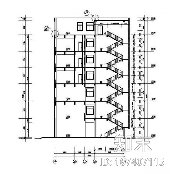 [丹阳]某六层综合办公楼建筑扩初(毕业设计)cad施工图下载【ID:167407115】