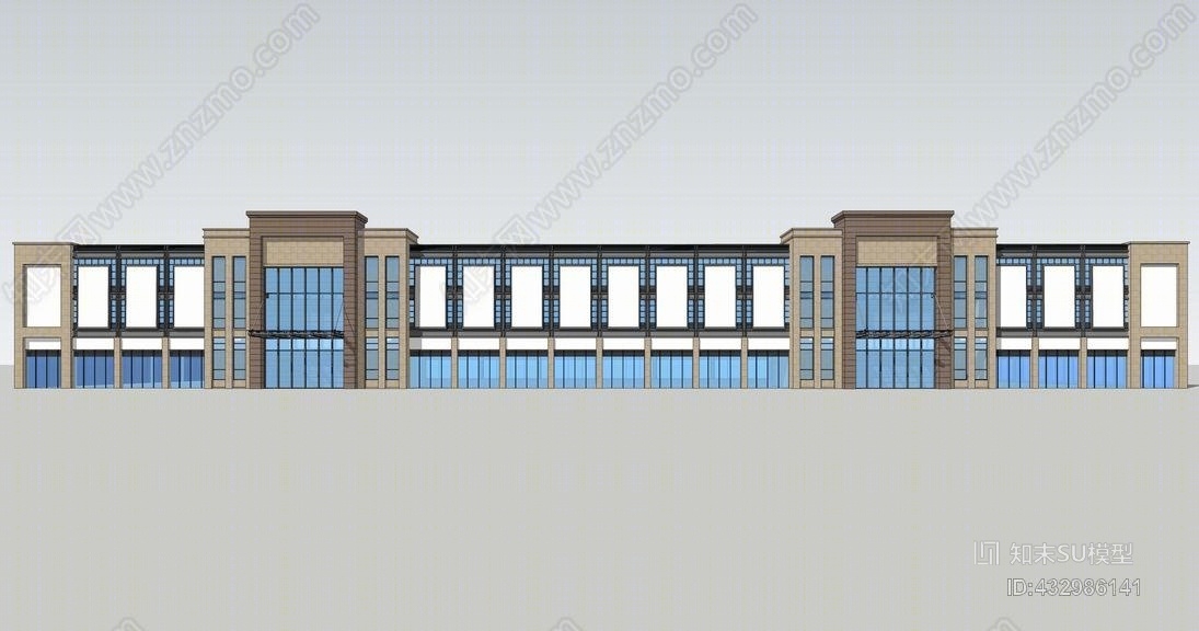 厂房改购物中心SU模型下载【ID:432986141】