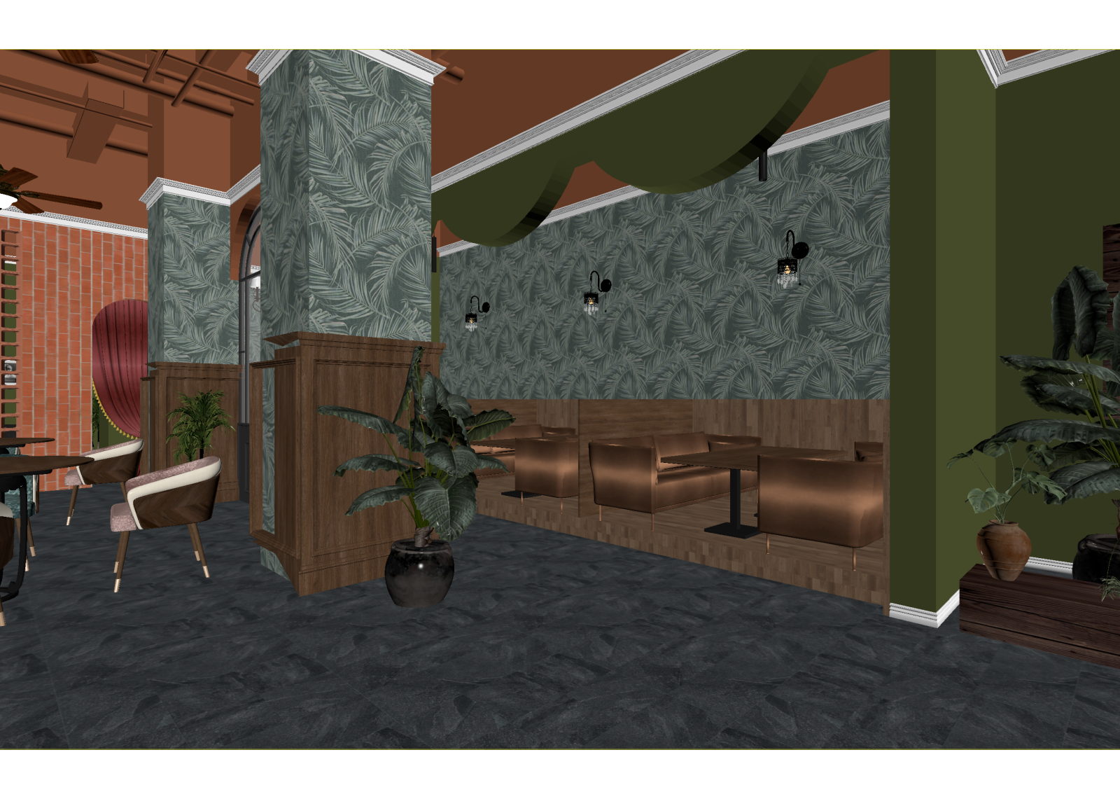 美式咖啡厅3D模型下载【ID:1214781677】