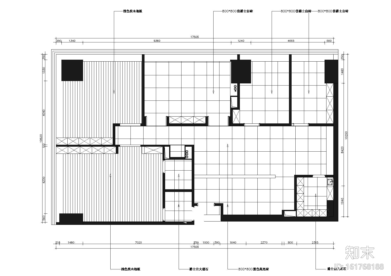 [广州]云峰投资公司办公室室内施工图+实景cad施工图下载【ID:161768188】