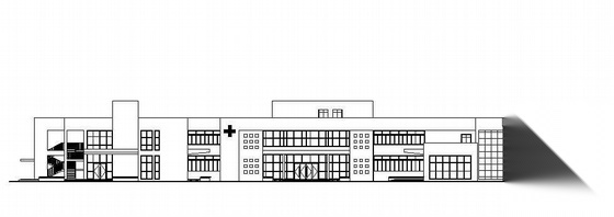 某四层医院配套建筑施工图施工图下载【ID:166430119】