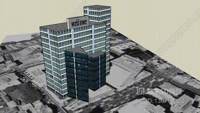 世界塔SU模型下载【ID:130769152】