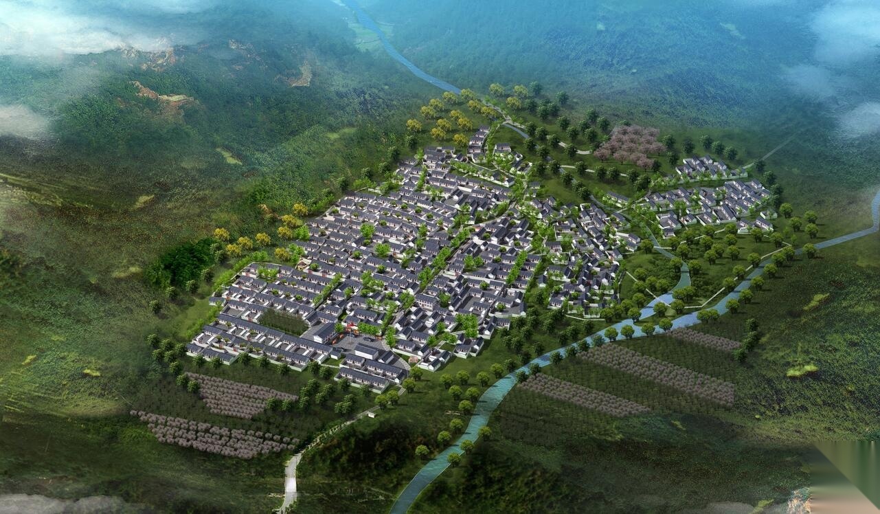 [河北]某县龙泉关镇黑崖沟村村庄规划景观方案文本（140...施工图下载【ID:161033144】