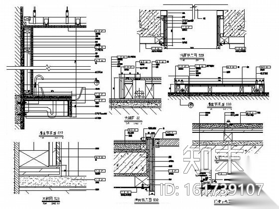 [上海]450㎡现代售楼处施工图（含效果）cad施工图下载【ID:161739107】