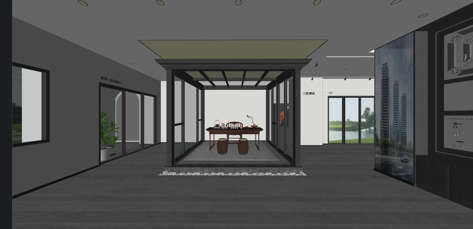 商场SU模型下载【ID:1215940968】