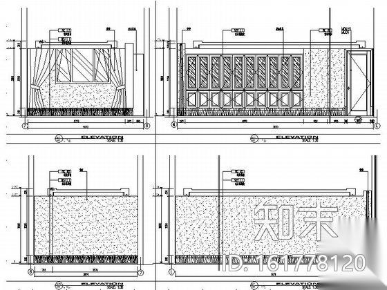 特色酒店简欧卫生间室内装修图cad施工图下载【ID:161778120】