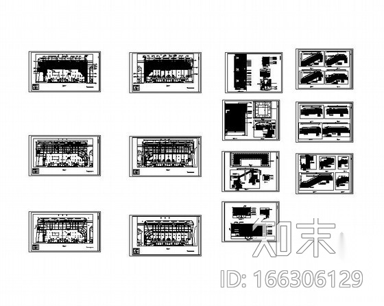 小区周边商业街景观工程施工图施工图下载【ID:166306129】