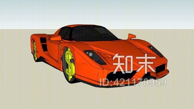 法拉利恩佐配音版SU模型下载【ID:421170959】