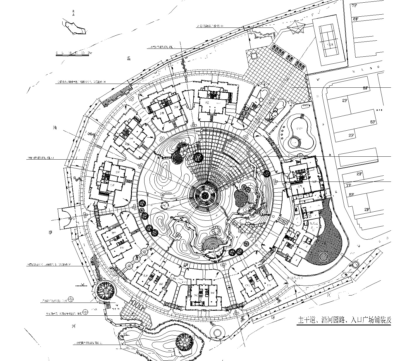 [浙江]温州居住区建筑景观全套CAD施工图（含结构，暖...cad施工图下载【ID:161016168】