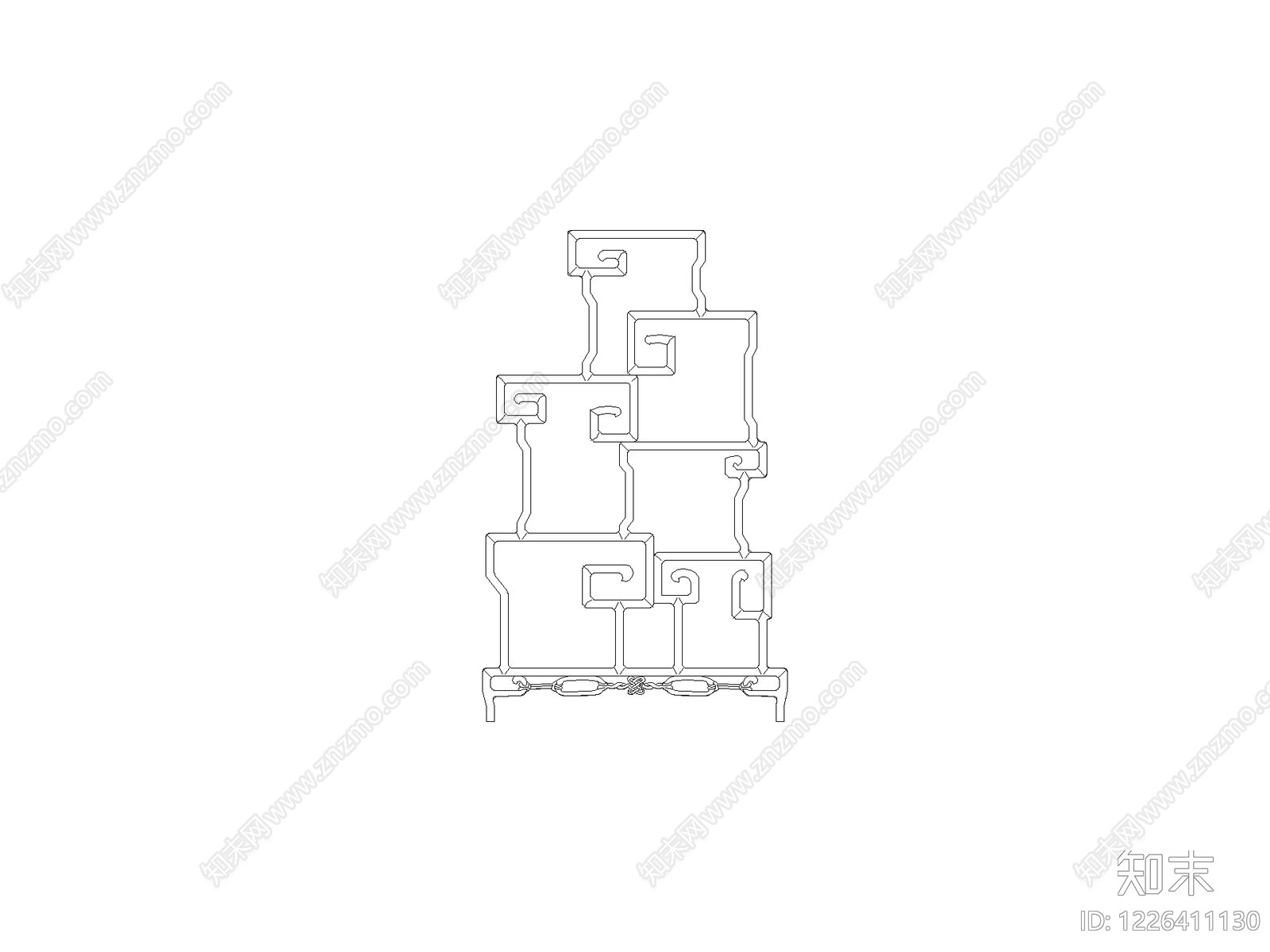 柜子平立面cad施工图下载【ID:1226411130】
