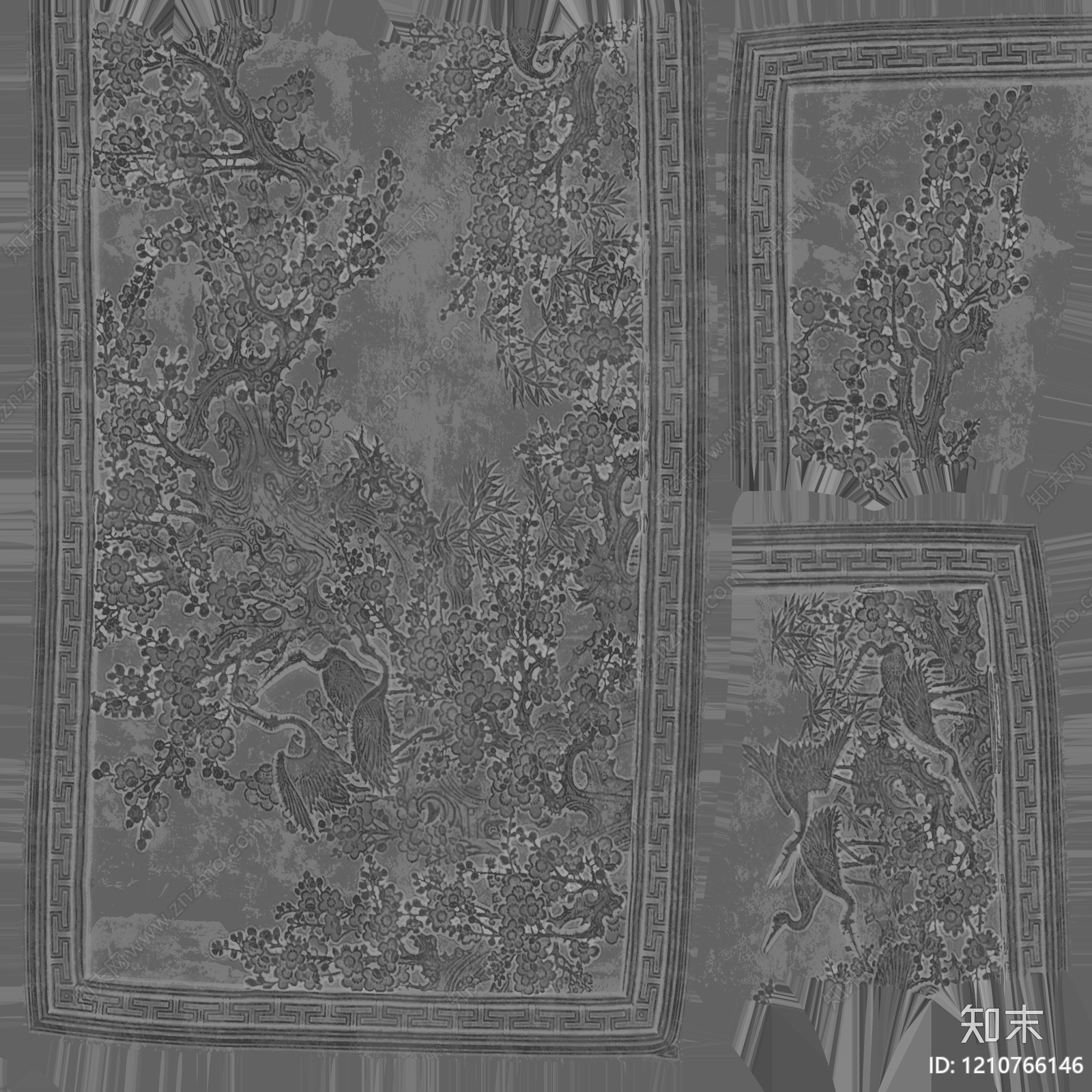 黑白挂画贴图下载【ID:1210766146】