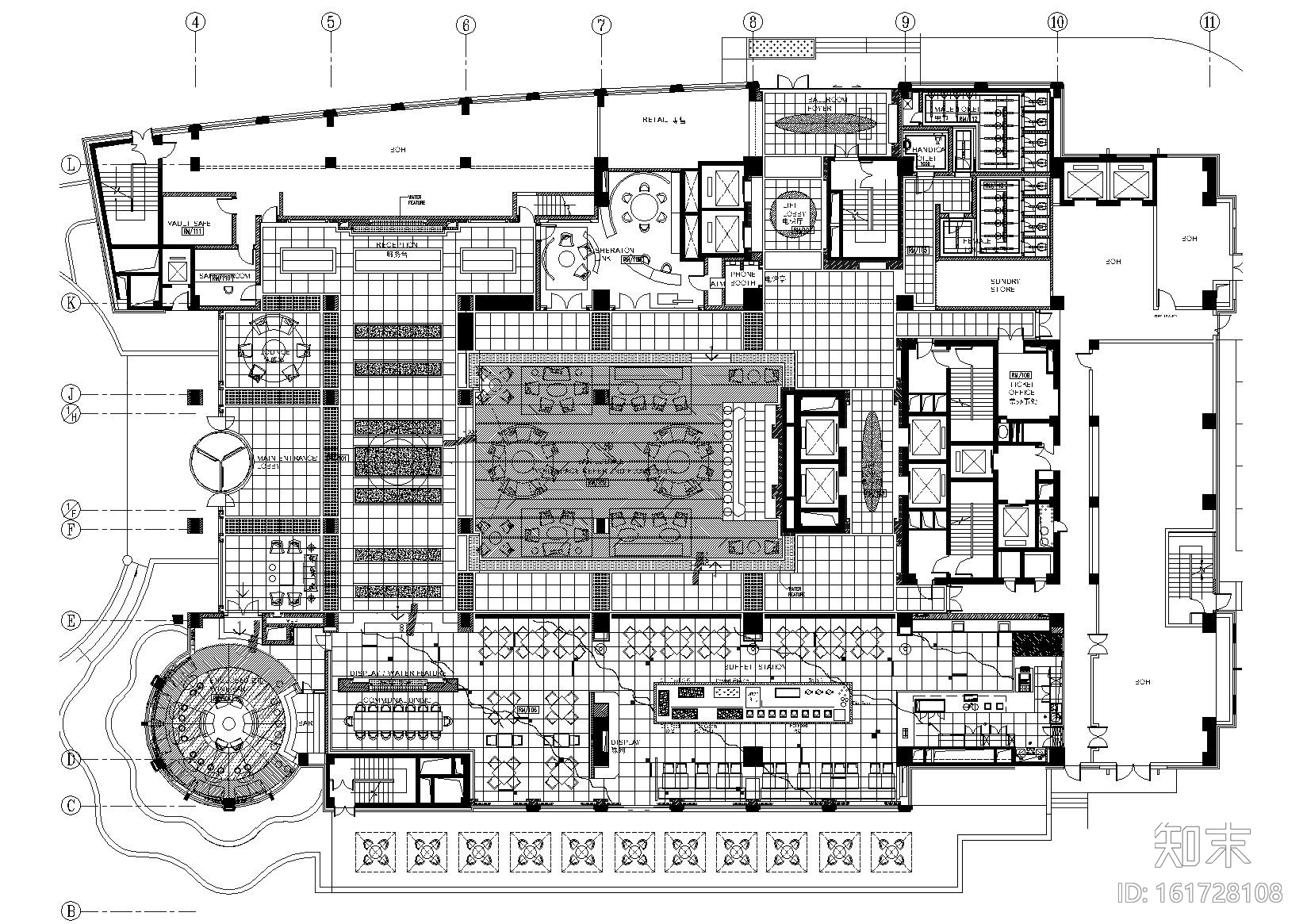 [浙江]喜来登酒店施工图（含全部客房图纸）施工图下载【ID:161728108】