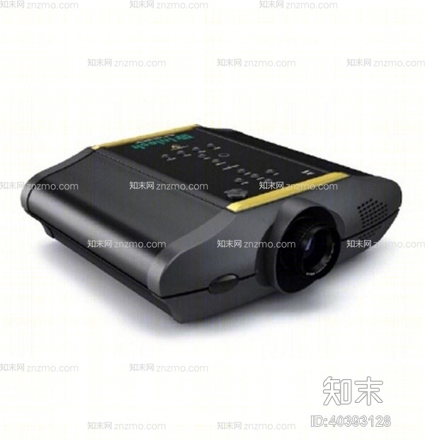 黑色投影仪3D模型下载【ID:40393128】