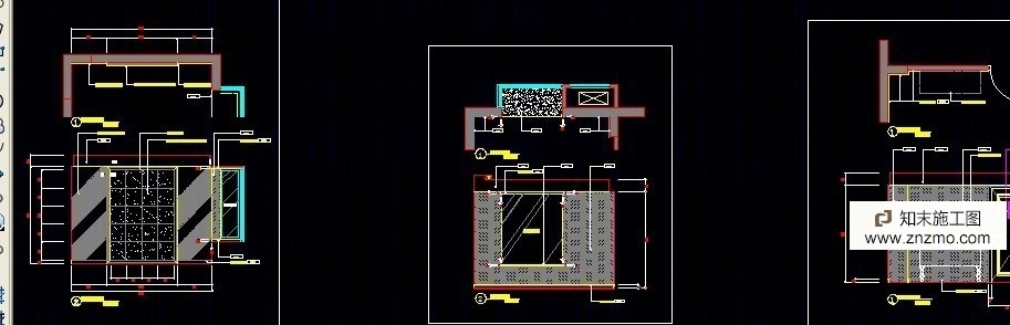 简约时尚施工图--效果图cad施工图下载【ID:36938966】