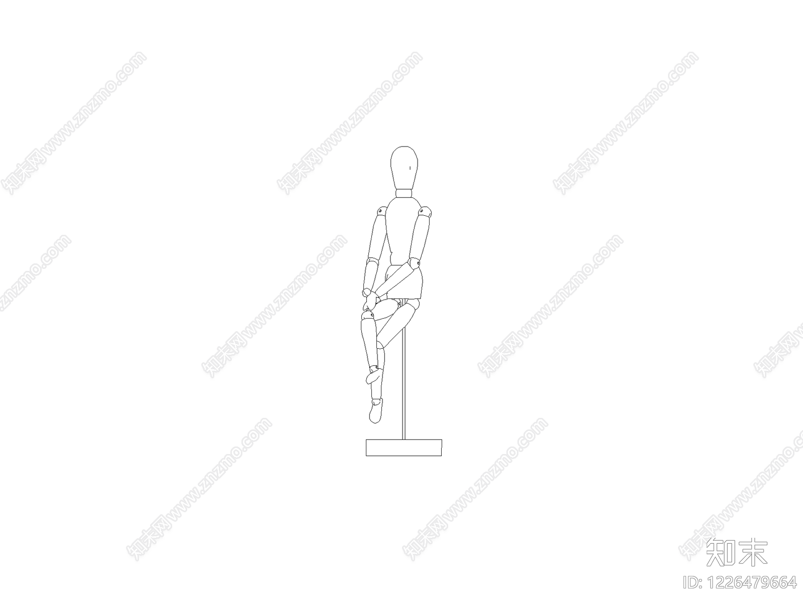现代人体工程学CAD图纸