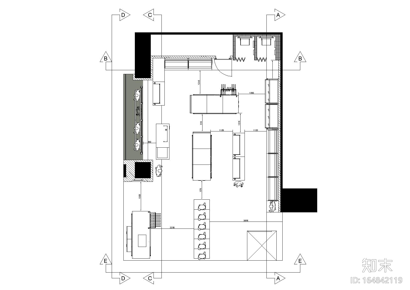 [武汉]G-STAR RAW武汉广场店装饰设计施工图cad施工图下载【ID:164842119】