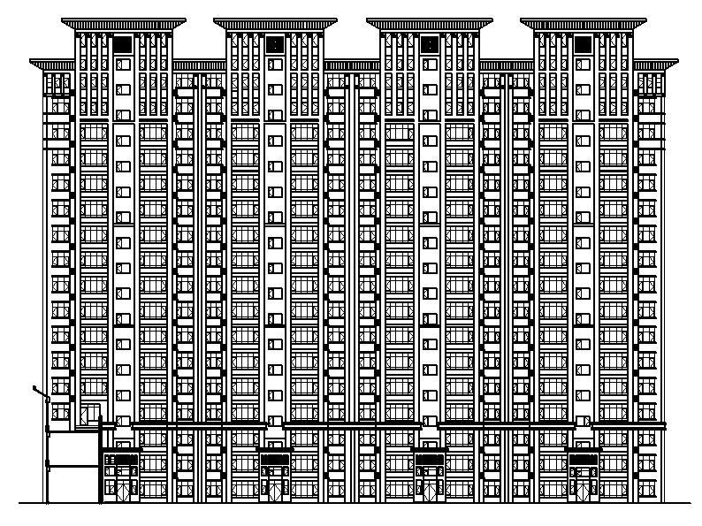 [宁夏]高层框剪结构石材外墙商住楼建筑施工图施工图下载【ID:149781171】