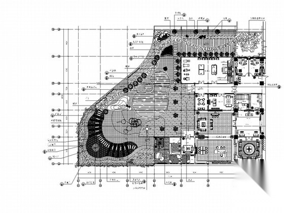 小型建筑屋顶花园景观工程施工套图施工图下载【ID:160916141】