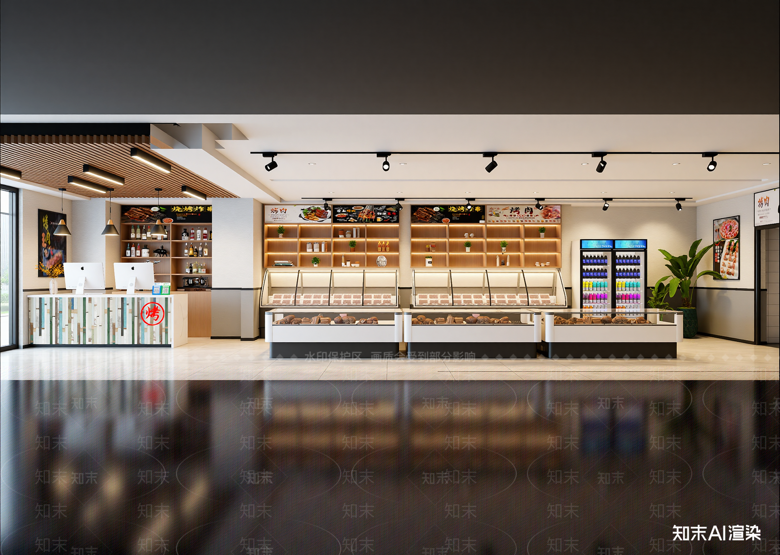 现代其他餐饮空间3D模型下载【ID:1215027744】