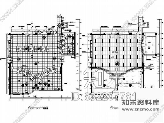 图块/节点银行业务大厅平面图cad施工图下载【ID:832207781】